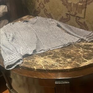 Elegant Gray Knit Sweater